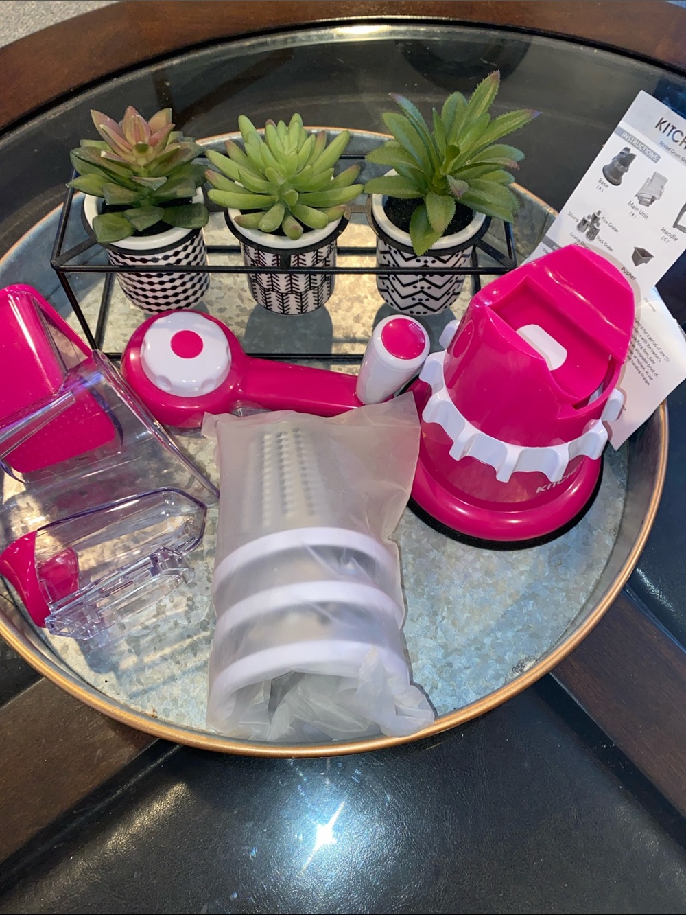 Kitchen HQ Speed Drum Grater PINK NEW